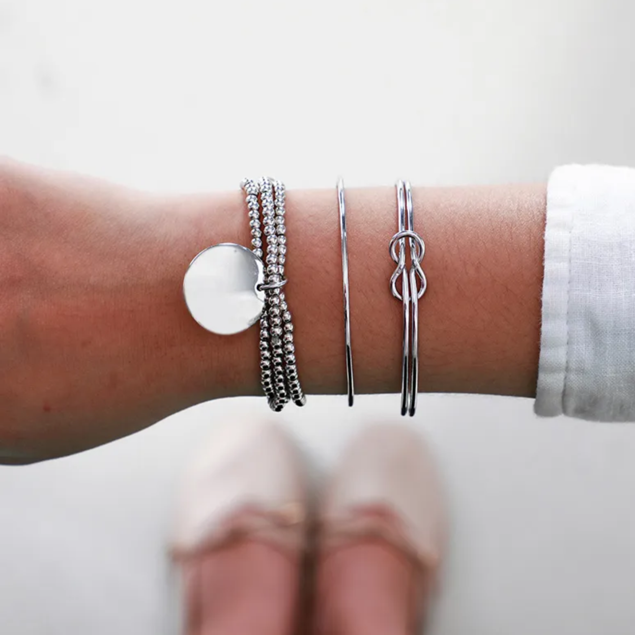 Silver Bracelet Set