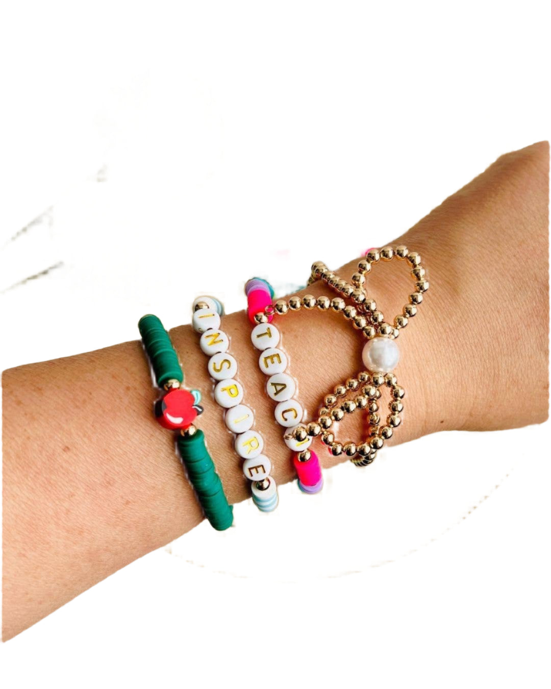 Teacher Friendship Bracelet Stack