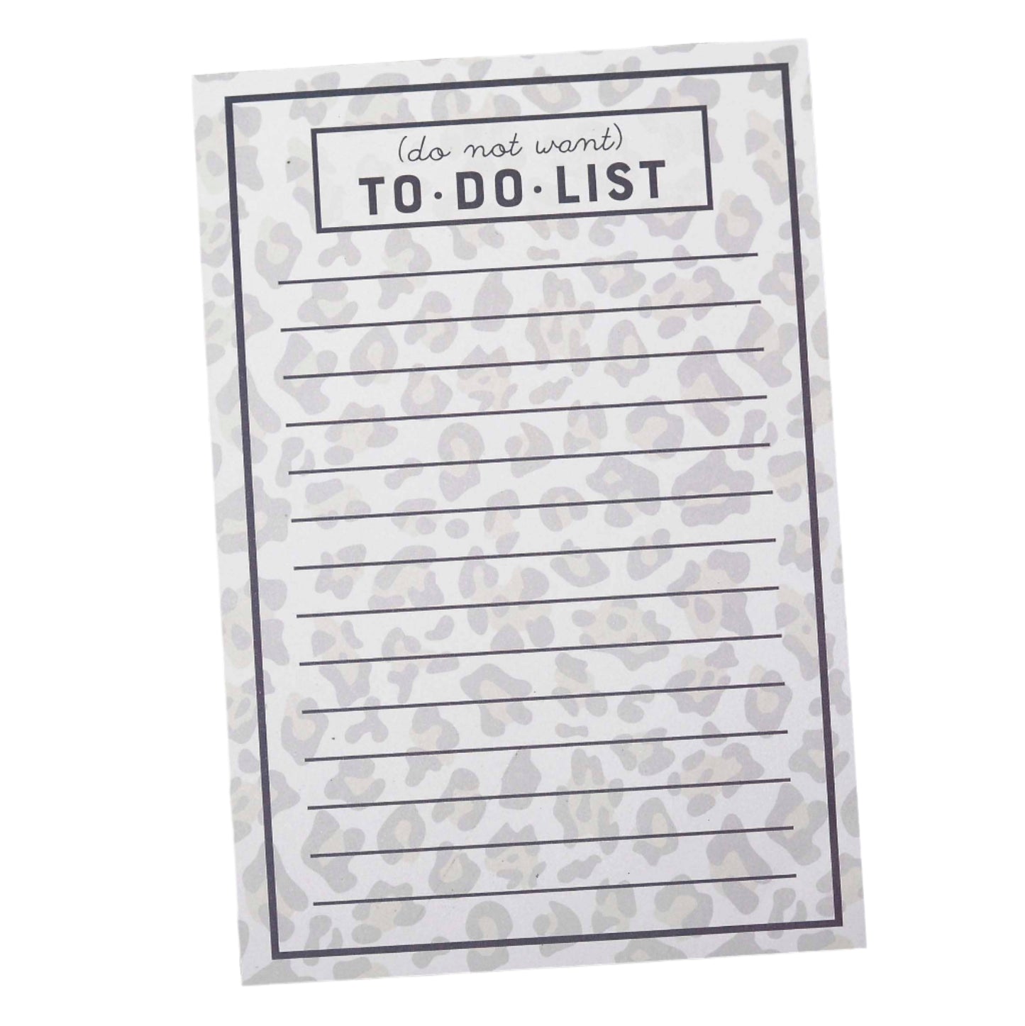 Do Not Want To Do List Notepad