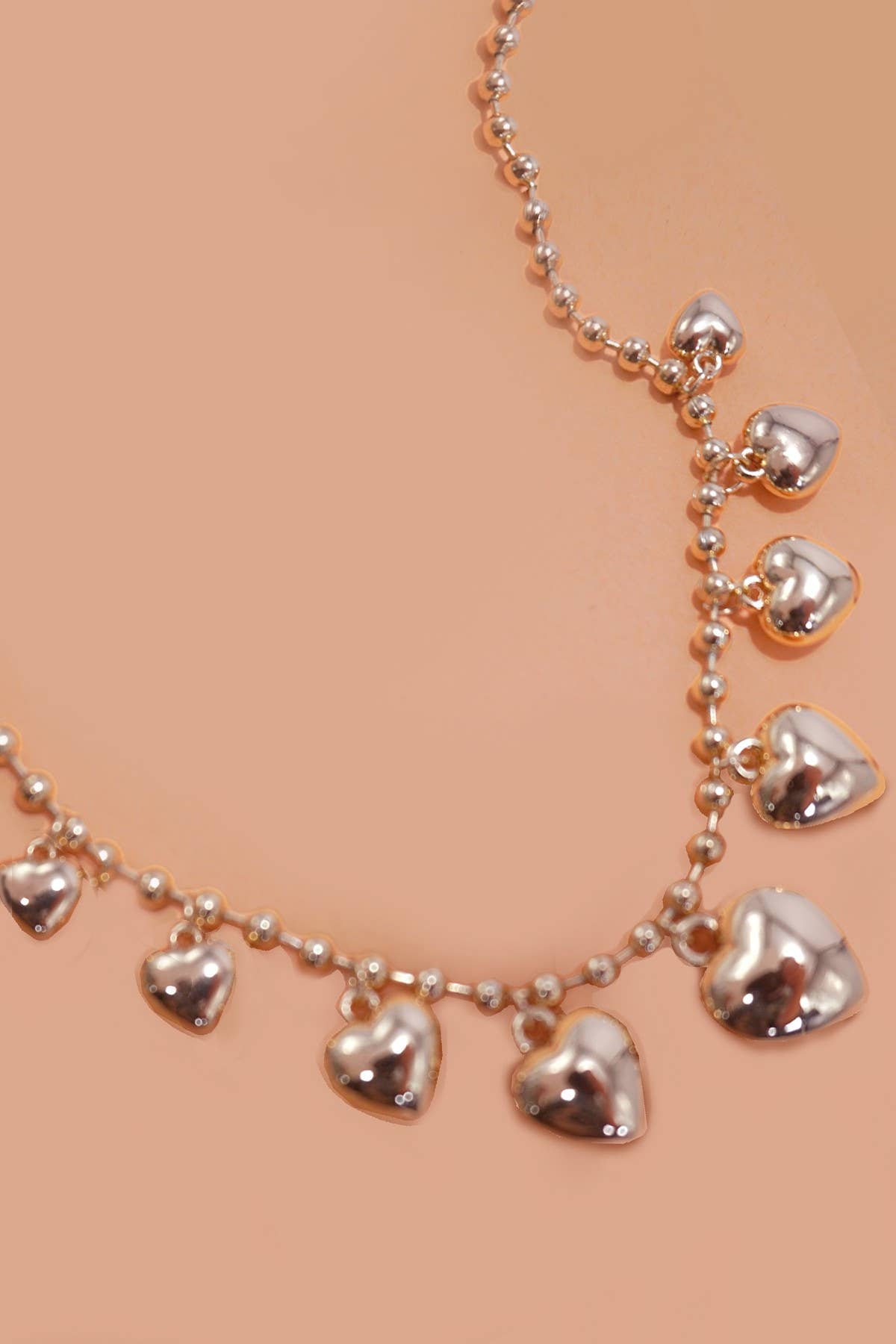Puffy Heart Charm Necklace