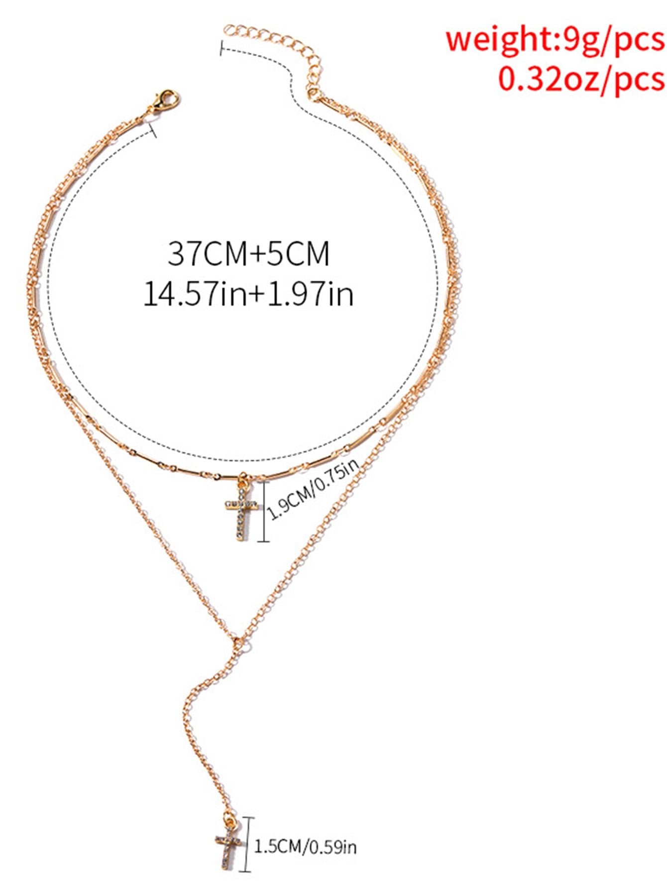 Cross Layered Necklace