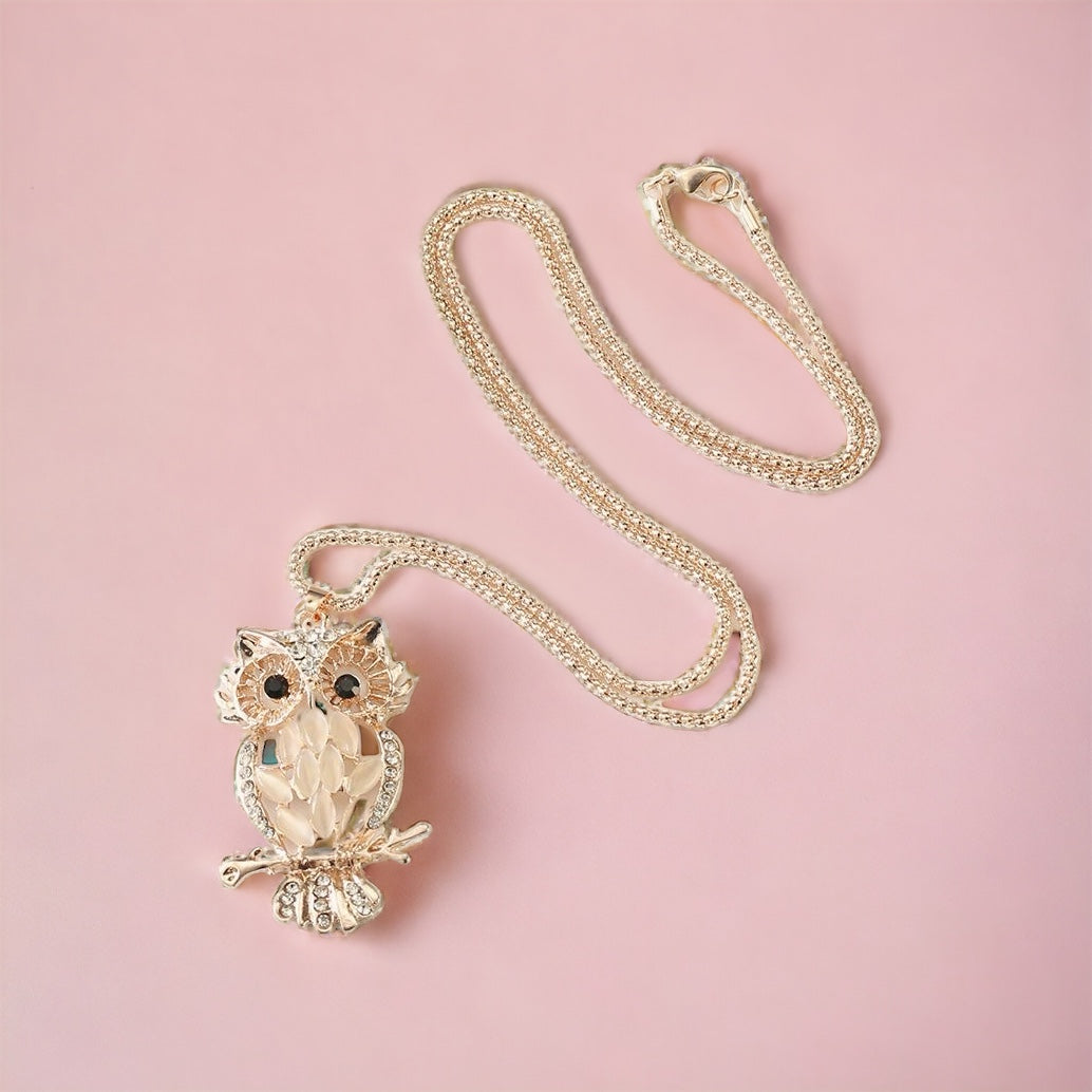 Gold Owl Necklace