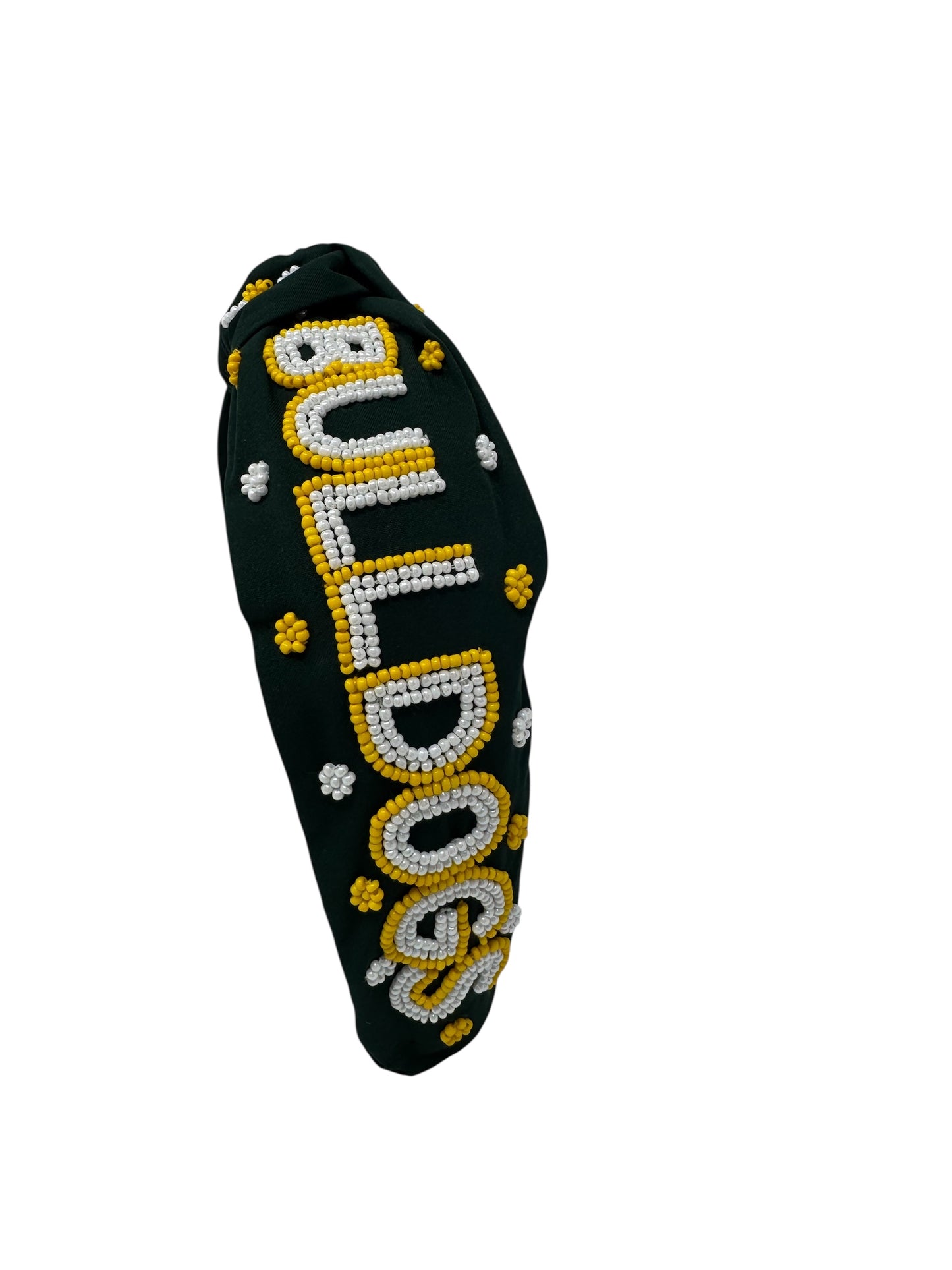 Bulldog Beaded Headband