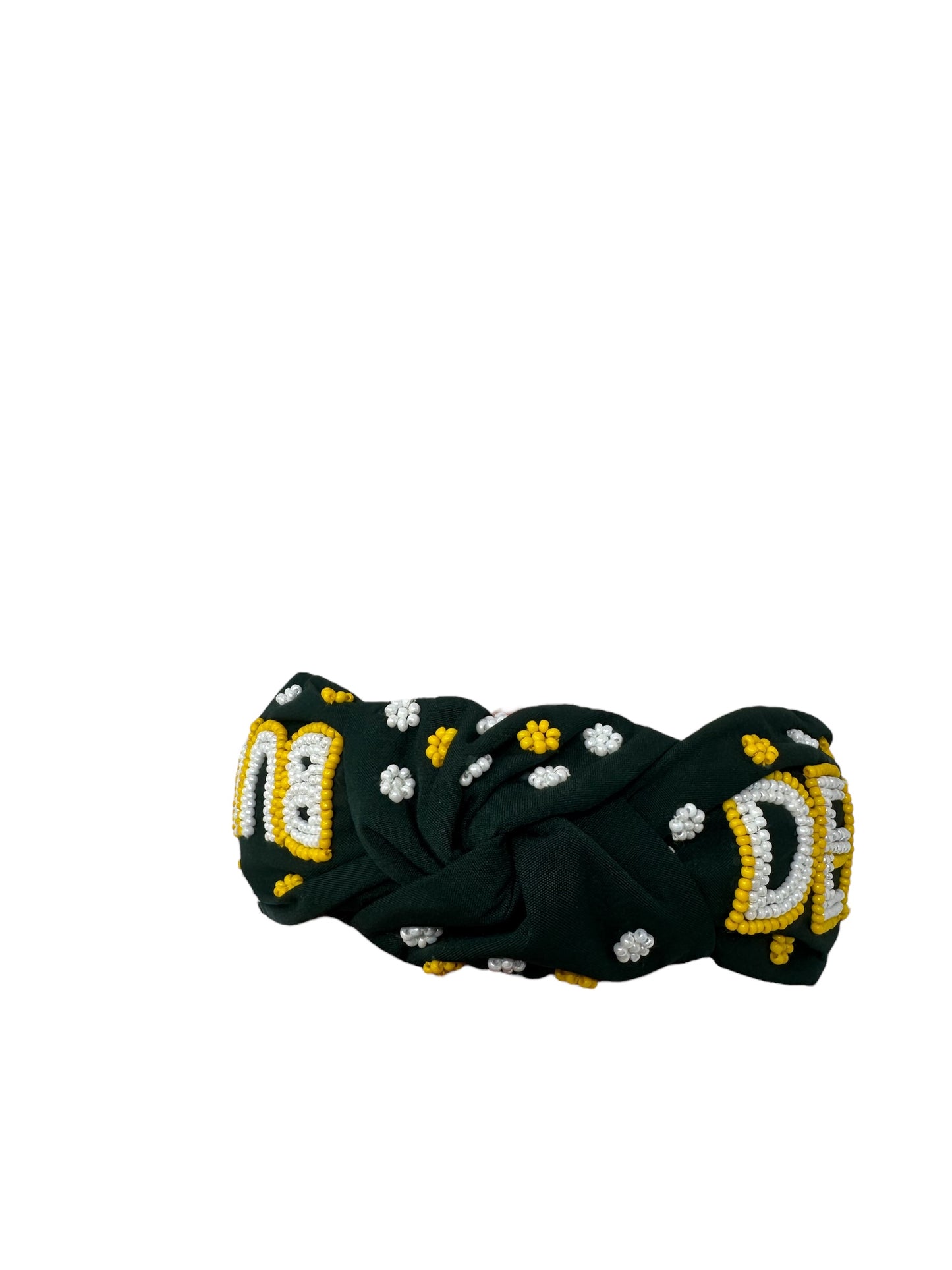 Bulldog Beaded Headband