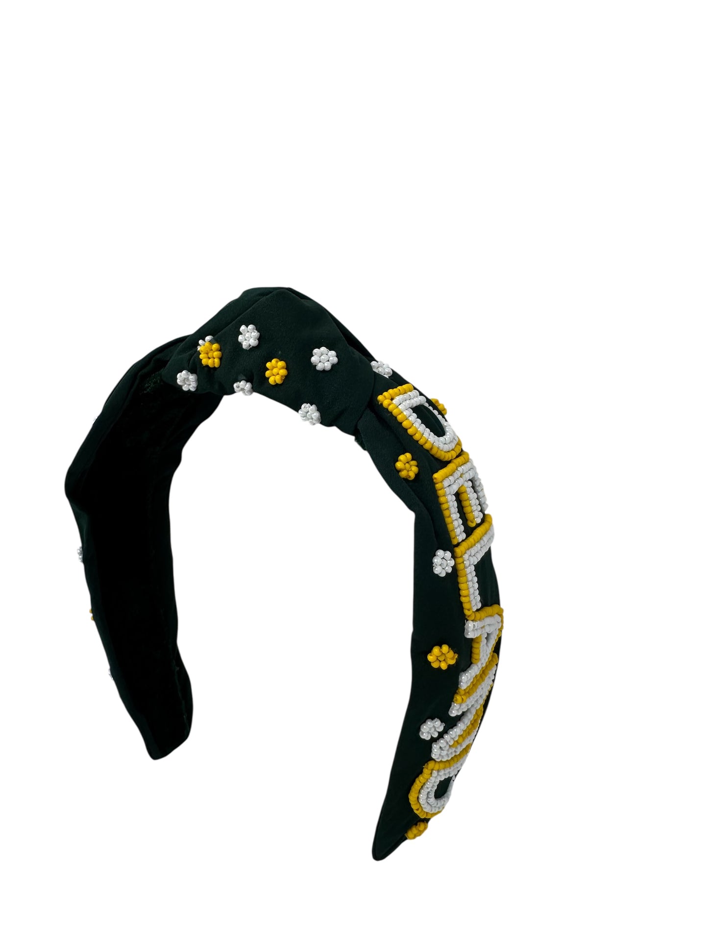 Bulldog Beaded Headband
