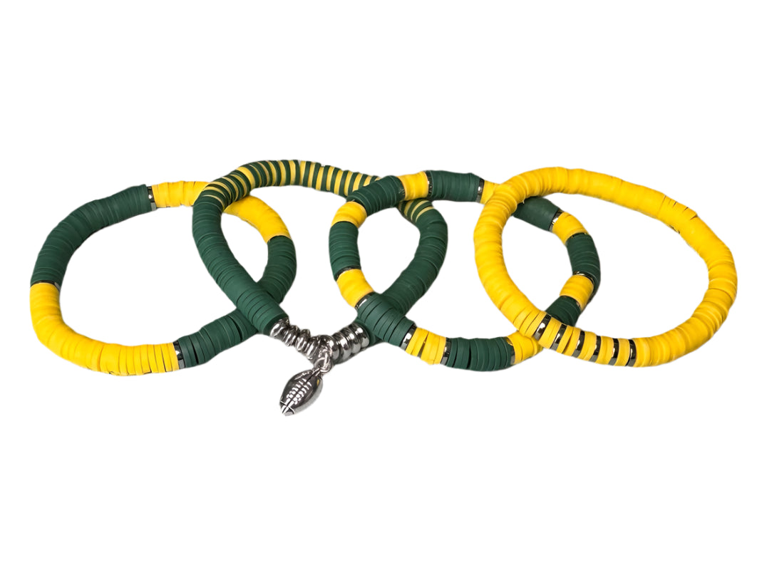 Football Green and Yellow Bracelet