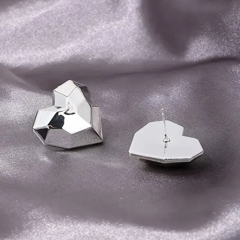 Silver Heart Earrings