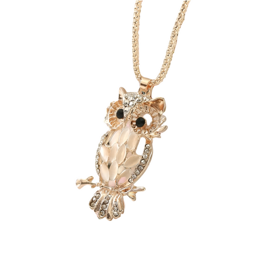 Gold Owl Necklace