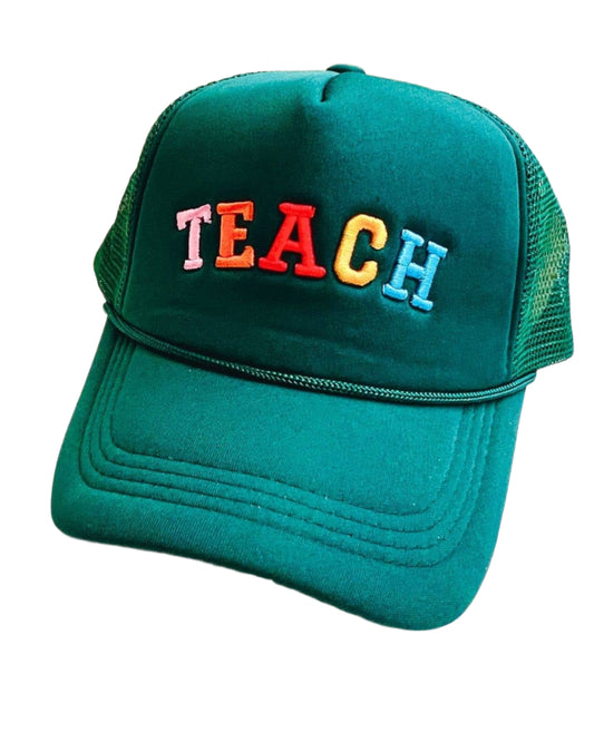 TEACH Rainbow Hat