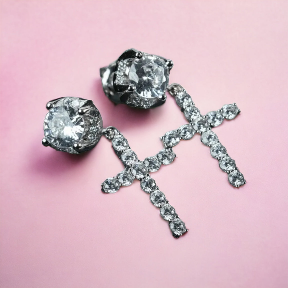 Cross Stud Earrings