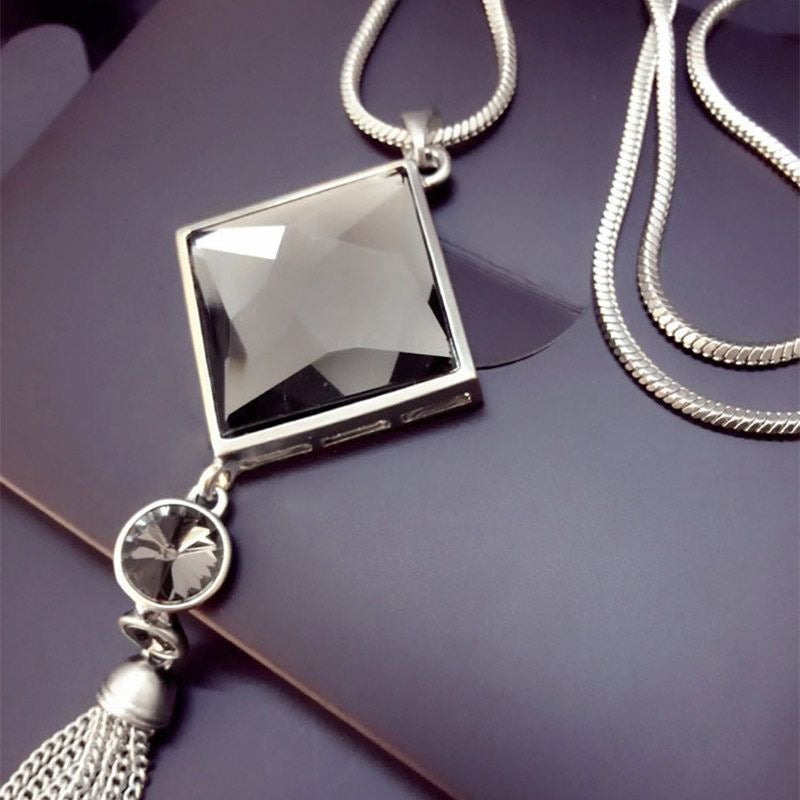 Silver Tassel Necklace
