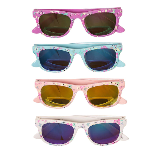 Kids Colorful Butterfly Pattern Sunglasses