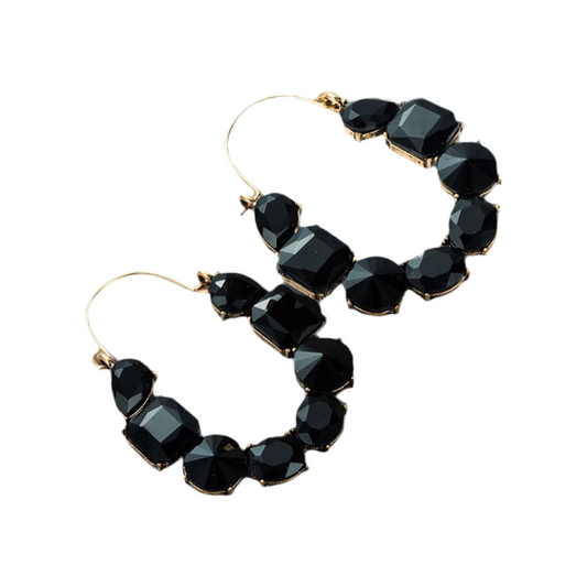 Black Bling Earrings