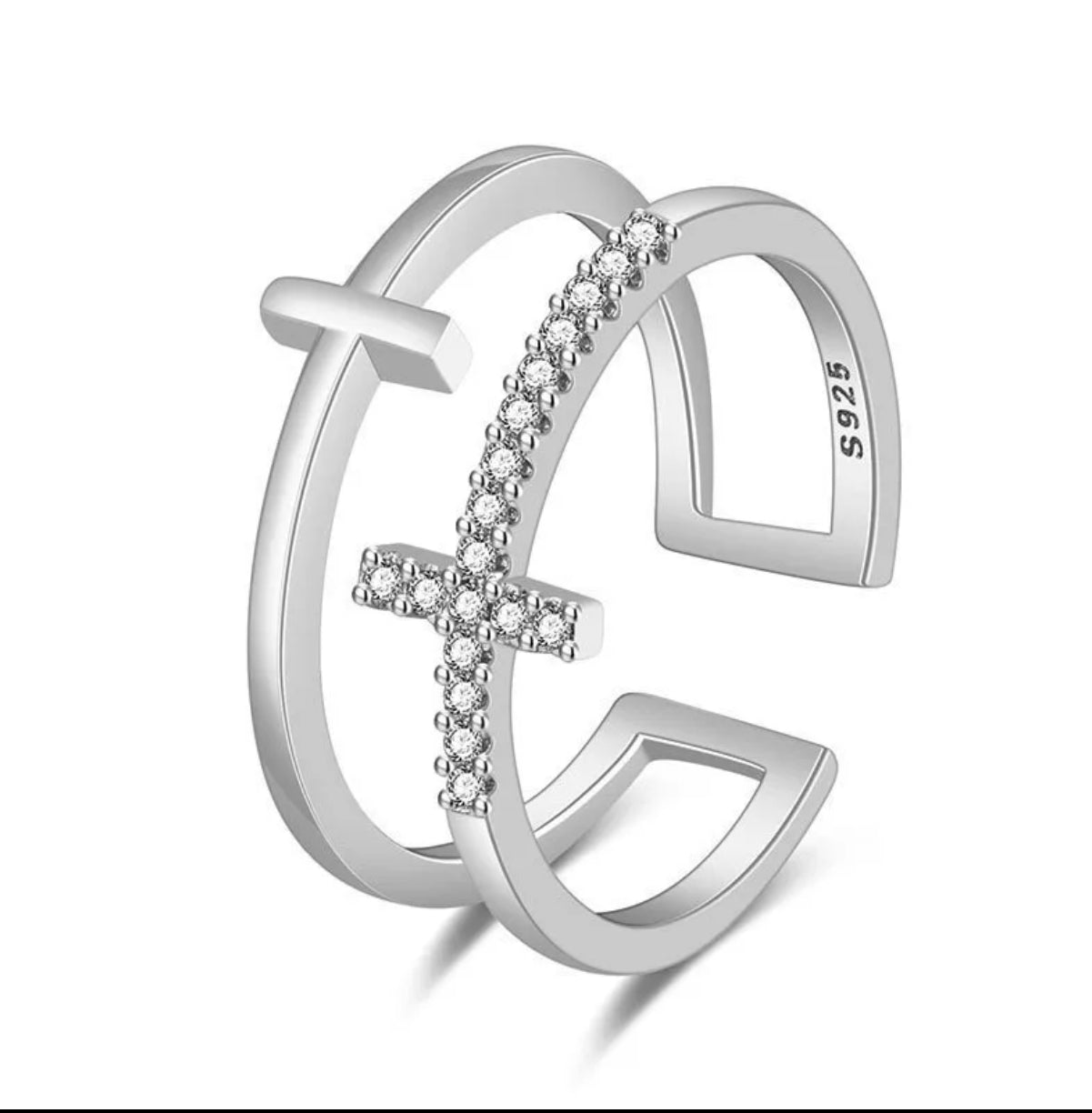 Cross Adjustable Ring