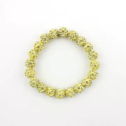 Green and Yellow Glitter Bracelets