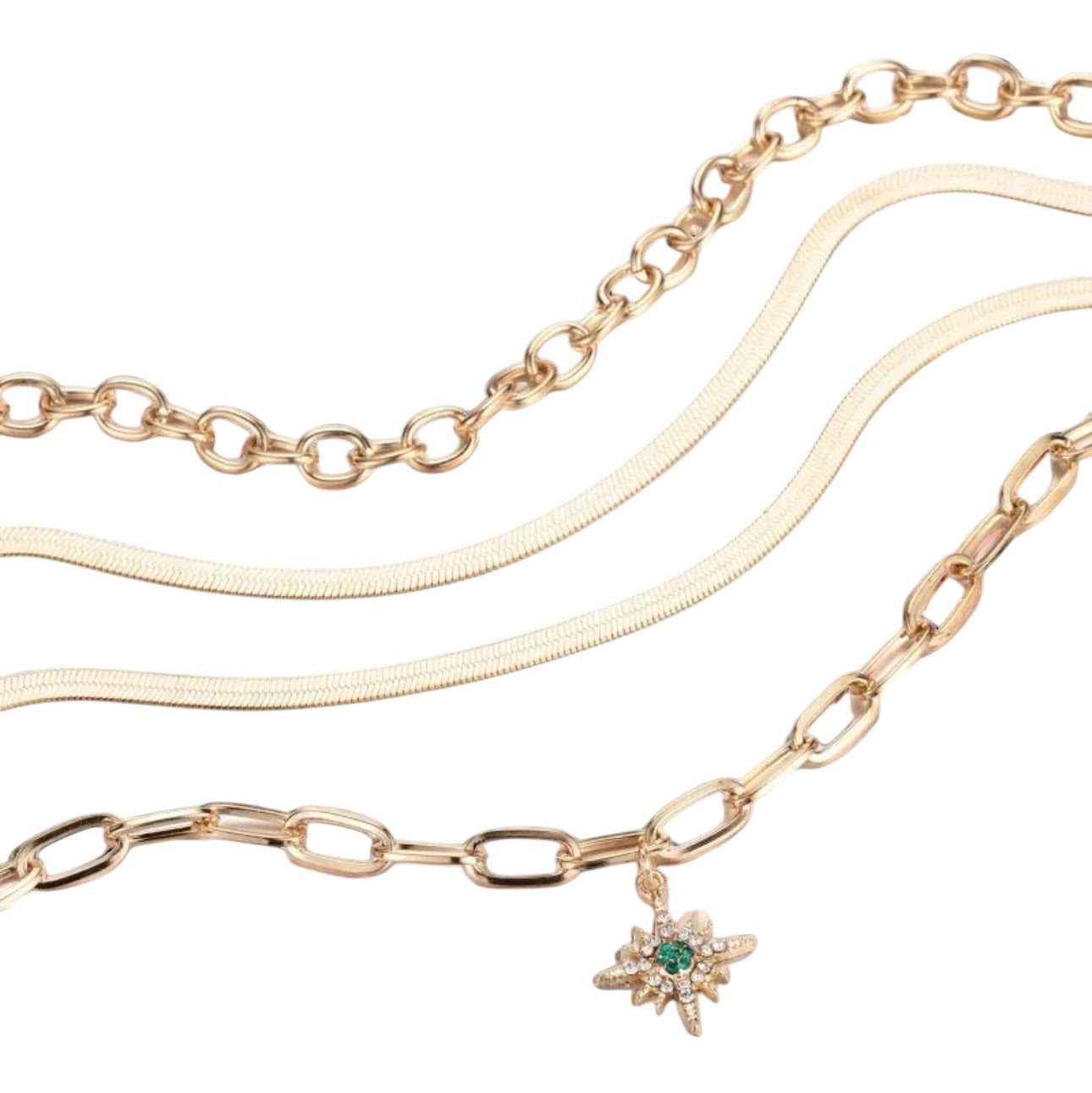 Gold Layered North Star Necklace