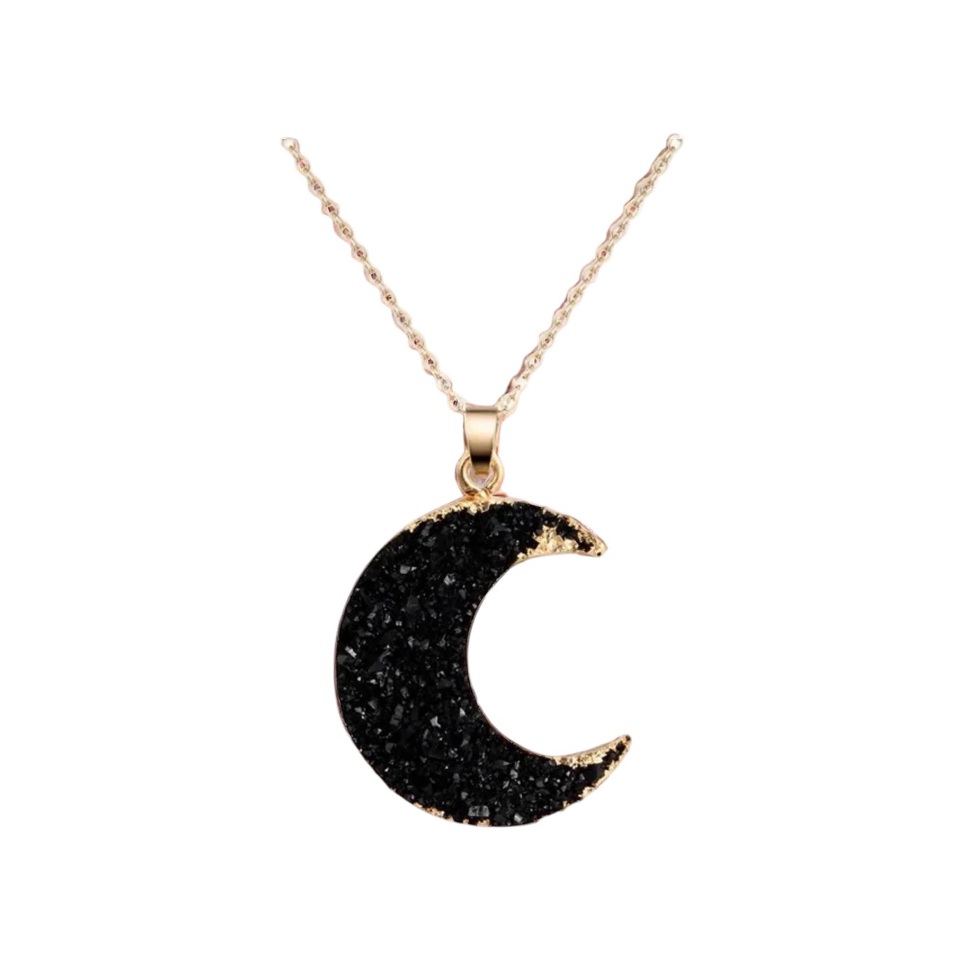 Crescent Glitter Necklace