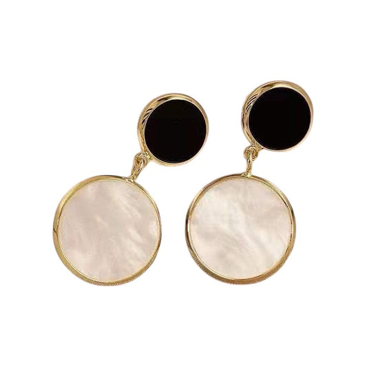 Pearl Circle Earrings