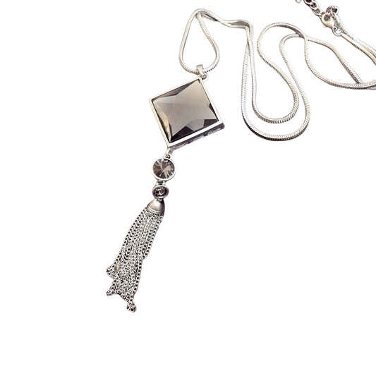 Silver Tassel Necklace