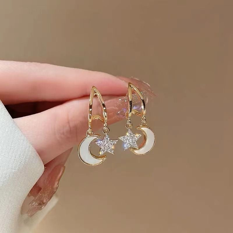 Moon & Star Earrings