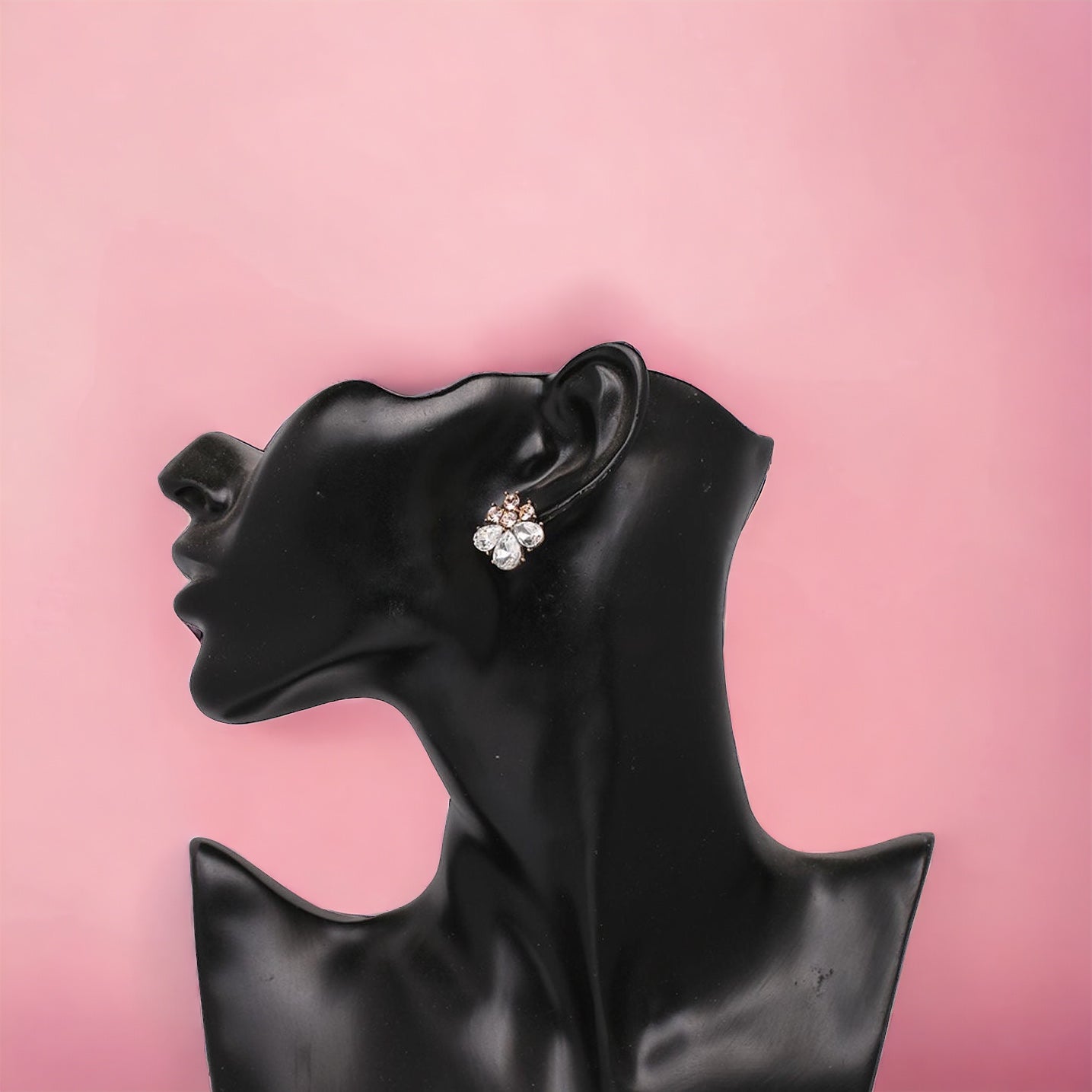 Diamond Flower Earrings
