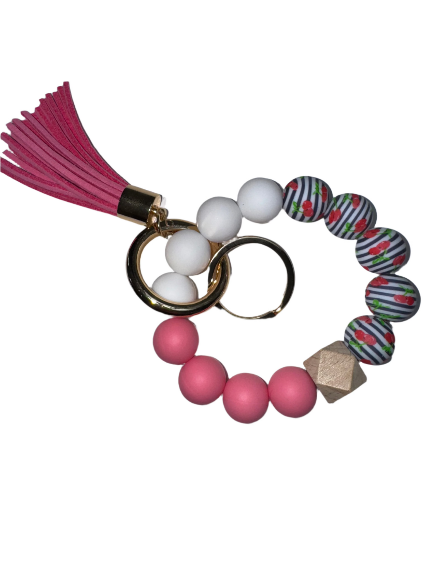 Cherry Bracelet Keychain