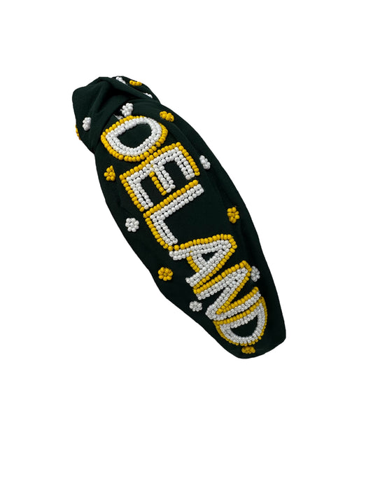 Bulldog Beaded Headband