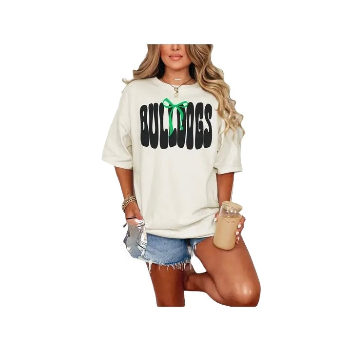 Bulldogs Bow Tee