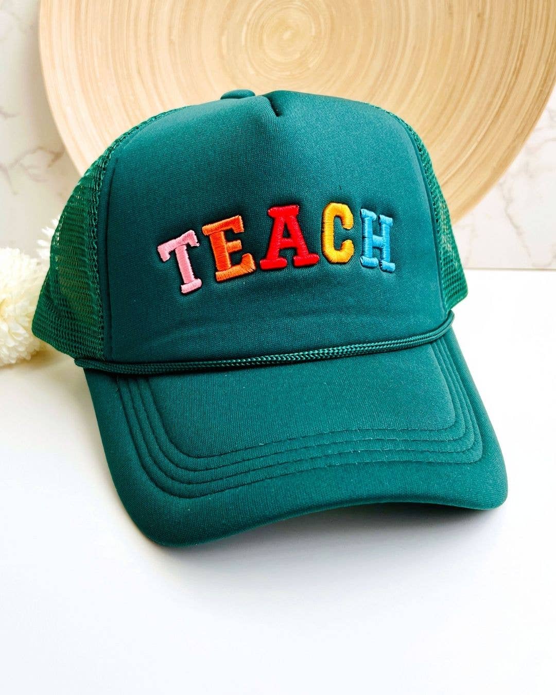 TEACH Rainbow Hat