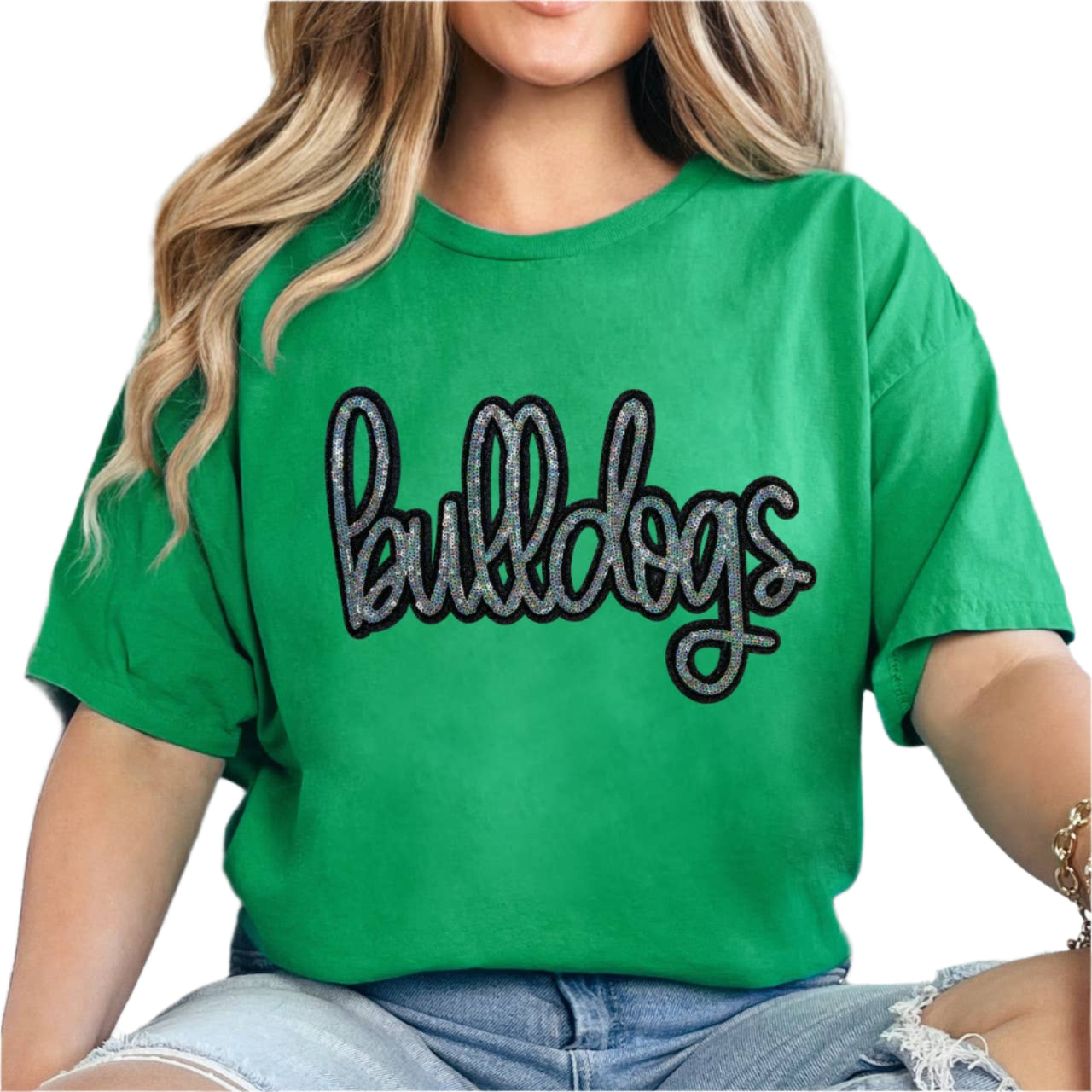 Bulldogs Sequin Tee